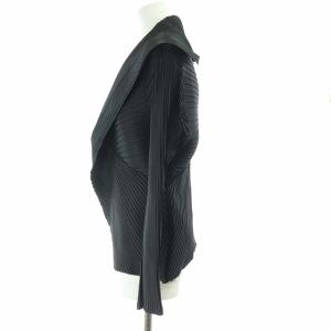 ISSEY MIYAKE プリーツ ジャケット セーラー襟 ブラック