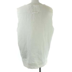 MM6 Maison Margiela カットソー ノースリーブ カットオフ S ホワイト