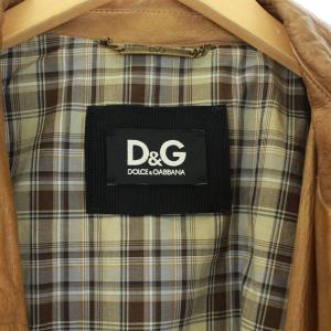 D&G ラムレザージャケット M 茶
