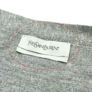 YVES SAINT LAURENT ニットカーディガン L グレー