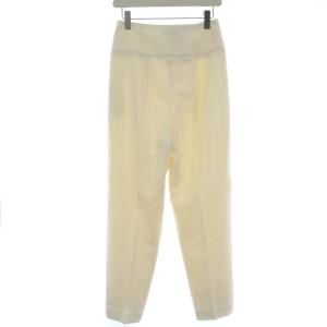 Theory 20AW SMOOTH JERSEY PLEAT CARROT ハイウエストパンツ ジップフライ ウール 2 M アイボリー