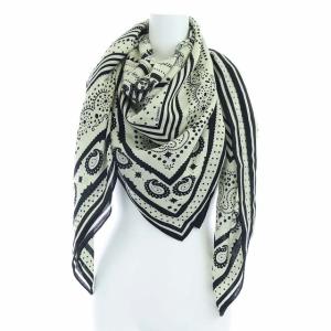 20SS Couvertures et Tenues de Jour Bandana カレジェアン 140 カシミヤ シルク混 黒