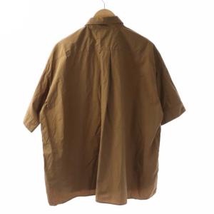 DANTON 19SS  半袖ロゴプルオーバーシャツ 40 ブラウン