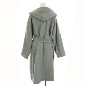 GALERIE VIE ガウンコート フード ロング カシミヤ100％ 36 S グレー
