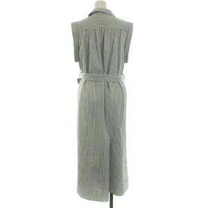 René 21SS マルチストライプシャツワンピース XS グレー