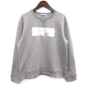 スウェット VLTN ロゴ トレーナー 裏パイル グレー