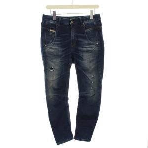 fayza ジョグジーンズ USED加工デニムパンツ インディゴ