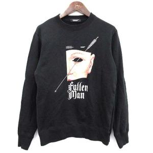 20AW FALLEN MAN トレーナー 裏パイル S 黒