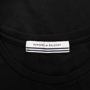 BORDERS at BALCONY ペプラムプルオーバーカットソー ブラック