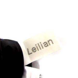 Leilian マキシドットワンピース 7 ブラック