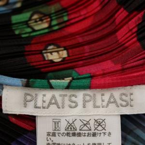 PLEATS PLEASE ISSEY MIYAKE ビリヤード柄 ハイネック プリーツ カットソー L マルチ