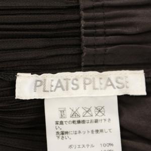 PLEATS PLEASE ISSEY MIYAKE イッセイミヤケ カーディガン プリーツ 3 ダークブラウン