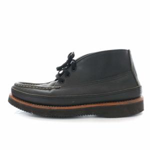 Russell Moccasin チャッカブーツ レザー レースアップ 7.5EE ブラック