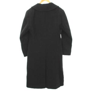 ARMANI COLLEZIONI ロングコート ダブルボタン カシミヤ混 48 M チャコールグレー