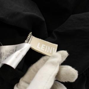 LEINWANDE ワンピース ノースリーブ 膝丈 F 黒 ブラック