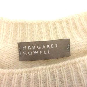 MARGARET HOWELL ニット ウール カシミヤ セーター 2 M アイボリー