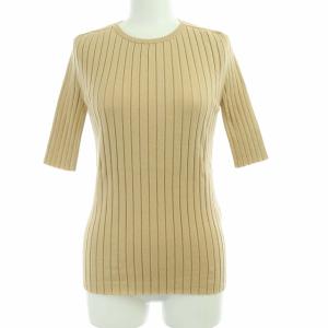 18Gリブクルーネックニットカットソー 1 ベージュ