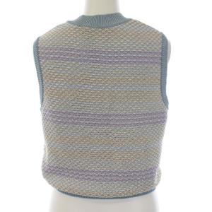 GRACE CONTINENTAL 20SS セットアップ 上下 ニット ノースリーブ プルオーバー スカート フレア フリンジ