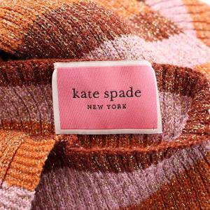 kate spade new york ノースリーブボーダーニットワンピース XS ピンク