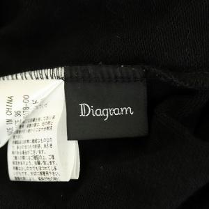 Diagram GRACE CONTINENTAL 20SS  星柄ボートネックプルオーバーカットソー 36 ブラック