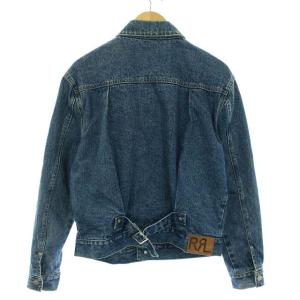 RRL ジージャン デニムジャケット 裏地チェック インディゴ M ブルー