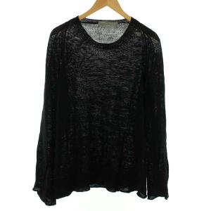 AD1999 90’sヴィンテージ リネンニット セーター ブラック