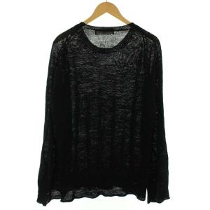 COMME des GARCONS HOMME AD1999 90’sヴィンテージ リネンニット セーター ブラック