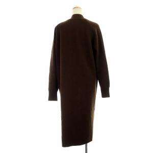 CINOH 18AW ロングカーディガン ニット トッパー ウール M ブラウン
