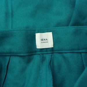 IENA 20AW サキソニーフレアパンツ スラックス ウール 40 L グリーン