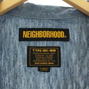 NEIGHBORHOOD 18AW ST.CHAMBRAY C-SHIRT.LS ブルー