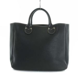 BARNEYS NEW YORK レザーハンドバッグ ブラック