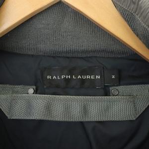 RALPH LAUREN BLACK LABEL ダウンジャケット ロング丈 つば付きフード M チャコールグレー