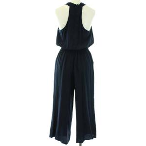 TORY BURCH カシュクールシルクオールインワン XS ネイビー