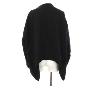 ENFOLD 19SS ライトダブルクロス ジャケット ノーカラー 38 M ブラック