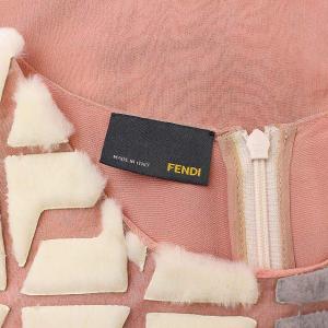 FENDI カットソー ミンクファー シルク 40 ピンク
