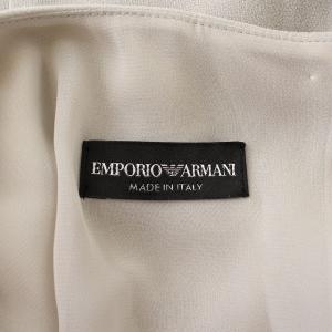EMPORIO ARMANI ワンピース ひざ丈 ノースリーブ ベルト 40 グレー