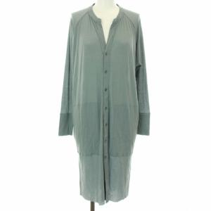 20AW コットンガーゼジャージーロングカーディガン S ライトブルー