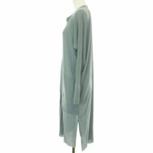 GALERIE VIE 20AW コットンガーゼジャージーロングカーディガン S ライトブルー