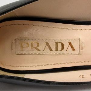 PRADA パンプス レザー 35 22cm ブラック 11363D