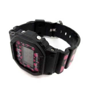 CASIO G-SHOCK DW-5600VT 草間彌生 X-girl 腕時計 デジタル ドット柄 ブラック ピンク