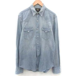 ラルフローレン ウエスタンシャツ M ライトブルー