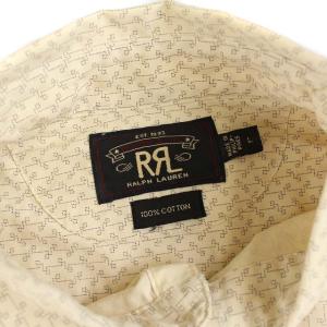 RRL 総柄 シャツ L ベージュ