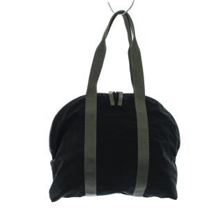 PRADA SPORT トートバッグ ハンドバッグ Ｗファスナー レッドプレート ブラック