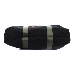 PRADA SPORT トートバッグ ハンドバッグ Ｗファスナー レッドプレート ブラック