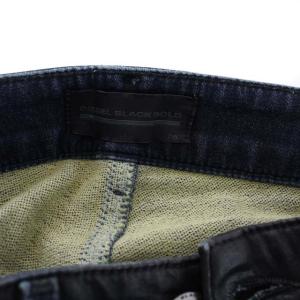 DIESEL BLACK GOLD スウェットコーティングデニムパンツ ブラック
