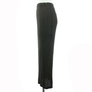 PLEATS PLEASE ISSEY MIYAKE イッセイミヤケ スカート ロング プリーツ タイト 3 L チャコールグレー