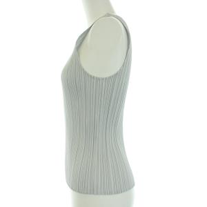 PLEATS PLEASE ISSEY MIYAKE イッセイミヤケ カットソー ノースリーブ プリーツ 3 L グレー
