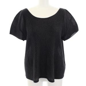 イッセイミヤケ プリーツ半袖Tシャツ 3 ブラック