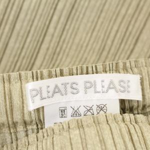 PLEATS PLEASE ISSEY MIYAKE イッセイミヤケ ロングタイダイスカート 3 ベージュ