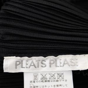 PLEATS PLEASE ISSEY MIYAKE イッセイミヤケ  ノースリーブプリーツハイネックカットソー 3 ブラック